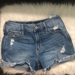 hollister highrise shortshort shorts